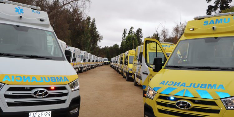 Entregan 23 ambulancias de última generación para ser sumadas a la red del Servicio de Salud Viña del Mar Quillota