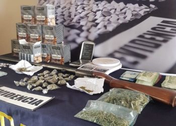 Joven detenido por microtráfico es sorprendido con una escopeta y municiones en su poder