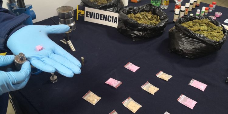 Desbaratan laboratorio de elaboración de drogas de síntesis en Viña del Mar