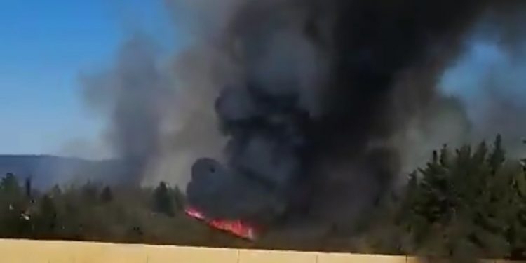 Valparaíso en alerta roja por incendio forestal descontrolado que afecta al sector de cuesta Balmaceda