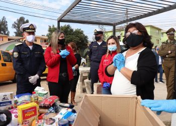 En Villa Alemana comenzó la entrega regional de las cajas de alimentos anunciadas por el Presidente Piñera
