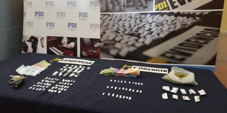 Cuatro detenidos dejó operativo antidrogas realizado por la PDI en Rodelillo