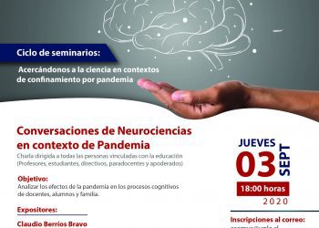 Invitan a participar de seminario “Conversaciones de neurociencias en contexto de pandemia”