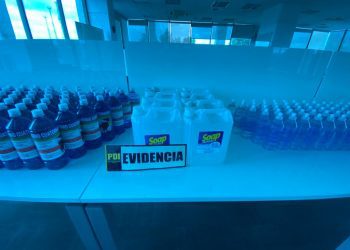 Decomisan desinfectantes ilegales en Villa Alemana en plena pandemia
