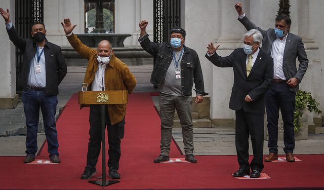 En La Moneda conmemoraron los 10 años del rescate de los 33 mineros atrapados en la Mina San José