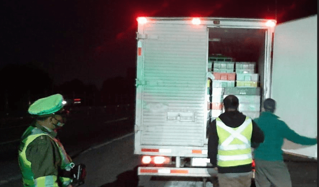 Casi 15 toneladas de recursos marinos de procedencia ilegal fueron incautados por Sernapesca en controles carreteros en Valparaíso