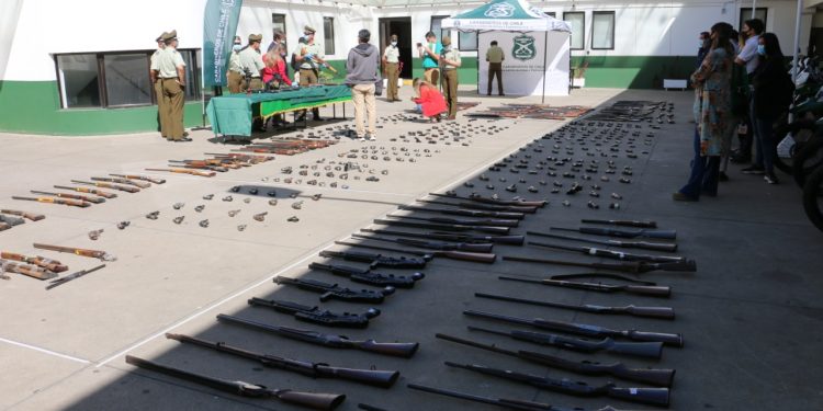 Región de Valparaíso: 567 armas de fuego fueron recuperadas por Carabineros durante el 2020