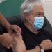 En Futrono Sebastián Piñera fue inoculado con primera dosis de vacuna contra el COVID-19