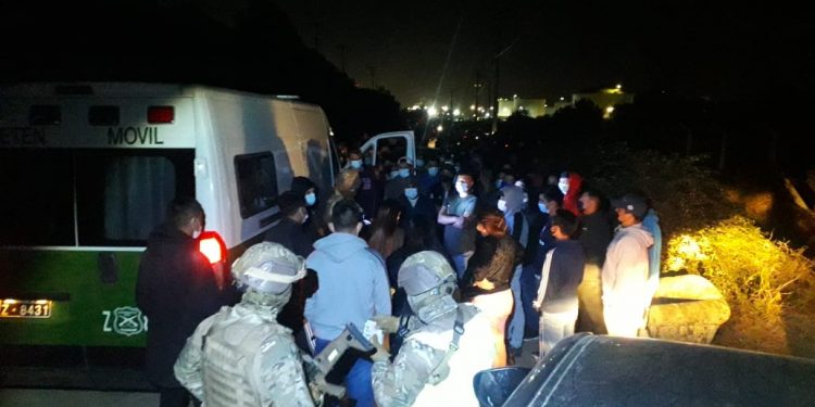 Sorprenden a 170 personas durante fiscalización en carrera clandestina en Concón