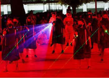 En la antesala del 8M LasTesis estrenó nueva performance