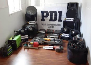 En Santiago encuentran equipos de audio avaluados en $30 millones y robados desde centro de eventos de Mantagua