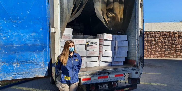 En Los Andes recuperan camión con carnes paraguayas avaluadas en 130 millones de pesos