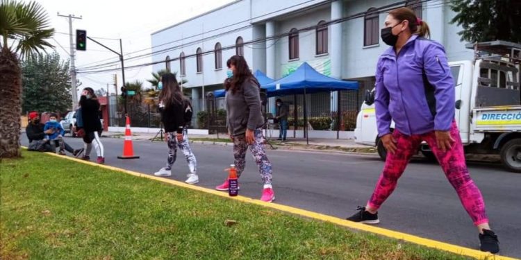 La Calera: habilitan espacios para promover la actividad física en franja horaria Elige vivir sano