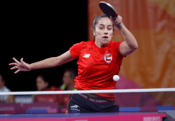 Paulina Vega clasificó a los Juegos Olímpicos en tenis de mesa