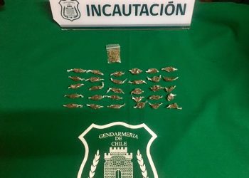 Con técnica del «pelotazo» intentaban entregar casi 100 dosis de pasta base a interno de cárcel de Los Andes