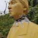 Municipalidad de Valparaíso presentó denuncia por vandalización del busto de Gabriela Mistral ubicado en mirador Camogli
