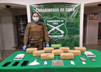 La Ligua: incautan casi 9 kilos de droga desde maleta durante control vehicular en Ruta 5 Norte