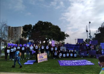 Con marcha exigen justicia por femicidio de Maylin Guevara en Quilpué