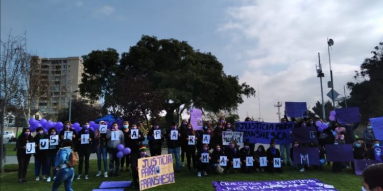 Con marcha exigen justicia por femicidio de Maylin Guevara en Quilpué