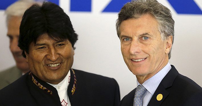 Evo Morales pide investigar y juzgar a Mauricio Macri por supuesto envío de material bélico a Bolivia