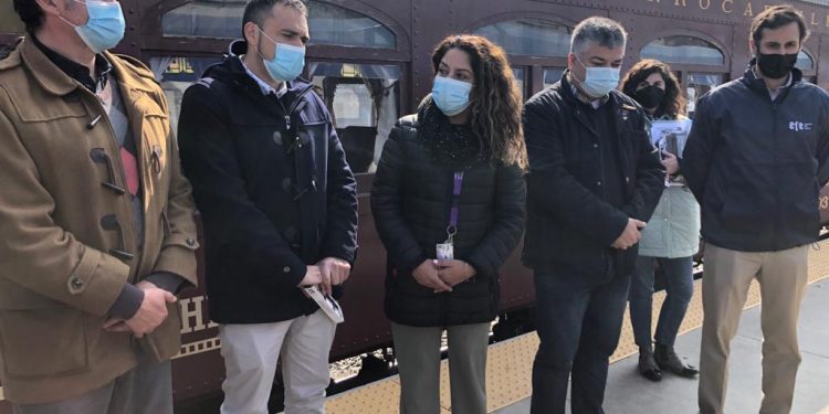 Alcaldes y EFE revisan en terreno hitos del proyecto de extensión ferroviaria a La Calera