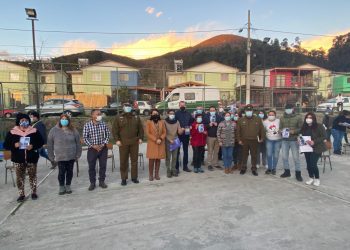 Vecinos de Villa Las Palmas en Hijuelas plantean a autoridades y policías problemáticas de seguridad en el sector