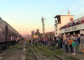 Tras 20 años el tren volvió a detenerse en la estación Ocoa