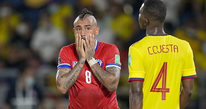 Chile perdió ante Colombia y puso en duda su clasificación al Mundial de Qatar 2022