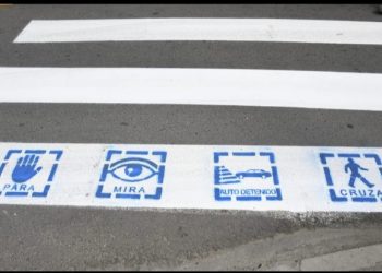 En Villa Alemana habilitan pasos peatonales inclusivos con pictogramas