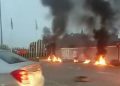Instalan barricadas incendiarias en el ingreso de la Refinería ENAP de Concón