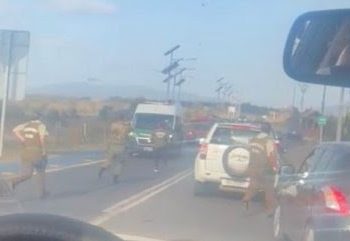 Impresionantes imágenes circulan por Internet de detención policial en Quintero