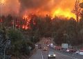 Valparaíso en Alerta Roja por incendio forestal en camino La Pólvora con Ruta 68