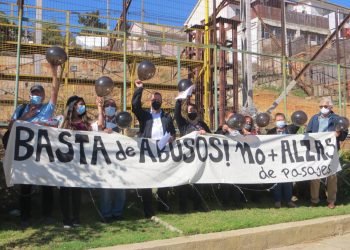 Vecinos de Forestal se manifestaron por mal servicio e inseguridad en el transporte público de Viña del Mar