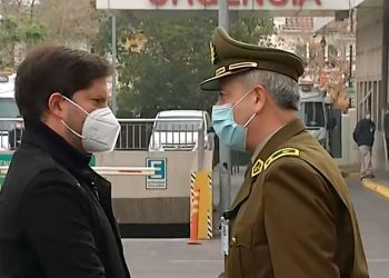 Presidente Boric visitó a su escolta que fue secuestrado y baleado esta mañana en Colina