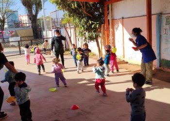 Párvulos de la JUNJI vuelven a realizar actividad física presencial por convenio con el IND