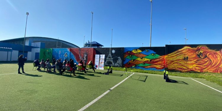 Espacios deportivos en recinto del Sename con renovados por proyecto con UDLA y Tempo Educa