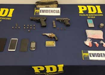 PDI Valparaíso detuvo a sujetos armados en la vía pública