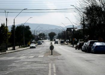 Parte segunda etapa de obras de bacheo en la calle Alcalde Peralta de Villa Alemana