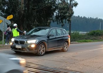 EFE informa sobre trabajos nocturnos en el cruce Las Gaviotas de Quintero