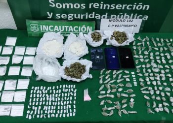 Gendarmes incautan más de medio kilo de drogas desde celda de la cárcel de Valparaíso