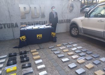 PDI Valparaíso incauta droga avaluada en 665 millones que era ingresada por pasos no habilitados