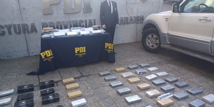 PDI Valparaíso incauta droga avaluada en 665 millones que era ingresada por pasos no habilitados