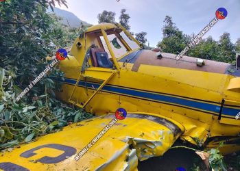 Avioneta cayó en un fundo de la comuna de Llay Llay