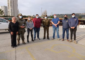 Municipio realiza trabajo colaborativo en seguridad con locatarios de la feria Marga Marga