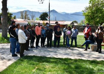 Alcalde de La Calera destaca el 85 % de avance en las mejoras de la plaza de Población Lautaro