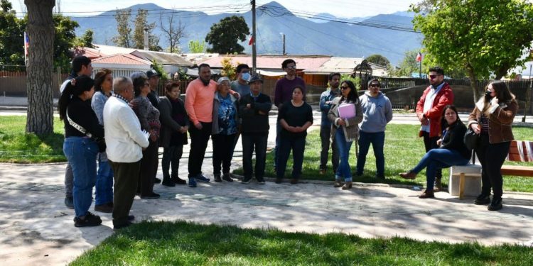 Alcalde de La Calera destaca el 85 % de avance en las mejoras de la plaza de Población Lautaro