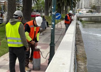 Esval implementa acciones especiales en el estero Marga Marga