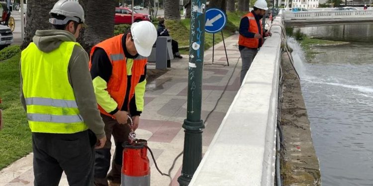 Esval implementa acciones especiales en el estero Marga Marga