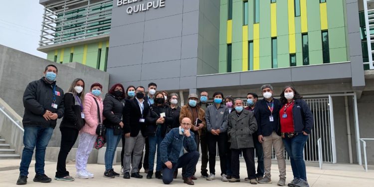Usuarios de salud conocen los avances del nuevo CESFAM y SAR de El Belloto Sur de Quilpué