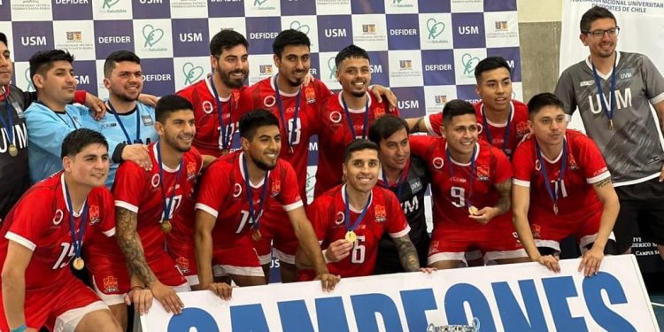 ￼UVM se coronó campeón nacional universitario en futsal varones
